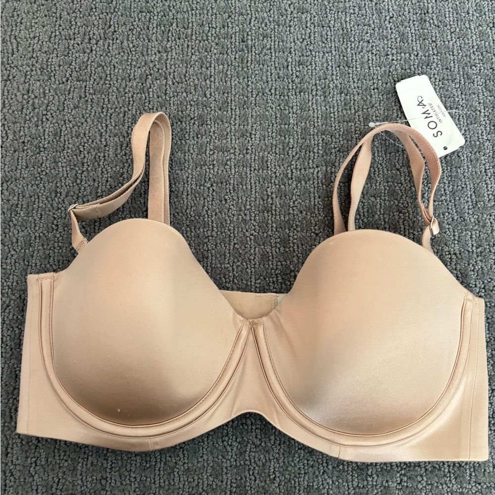 NWT Soma Women's Beige Covertible/Strapless Underwire Bra